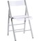 Isl Furnishings Kasper Flex Luxury Modern Folding Chairs Silver, PR CH43DC-2PK-AR01-PC10 - alternate 3